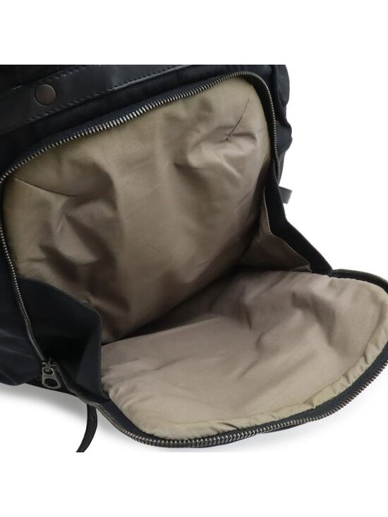 Bottega Veneta Intrecciato Backpack Nylon Leather Black